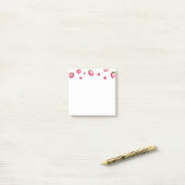 Berry eerste verjaardagsfeestje Strawberry Hearts Post-it® Notes (Op bureau)