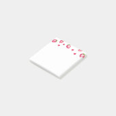 Berry eerste verjaardagsfeestje Strawberry Hearts Post-it® Notes (Schuin)