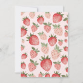 Berry eerste verjaardagsfeestje uitnodiging (Achterkant)