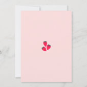 Berry Eerste Verjaardagsfeestuitnodiging Kaart (Achterkant)