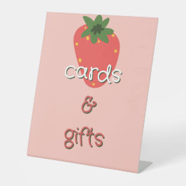 Berry Eerste Verjaardagskaarten & Cadeaus Reclamebord Met Voetstuk