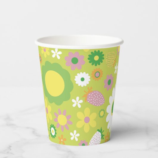 Berry Eerste Verjaardagspartij Papieren Kopjes Papieren Bekers (Achterkant)