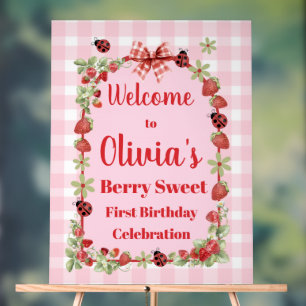 Berry Eerste Welkomstbord Acryl Bord