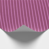 Berry en Blush Diagonale Gestreepte Gift Wrap Cadeaupapier (Hoek)