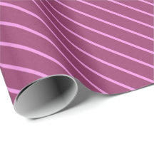 Berry en Blush Diagonale Gestreepte Gift Wrap