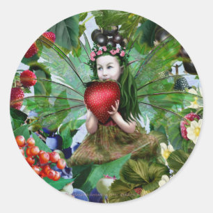Berry Fairy Ronde Sticker