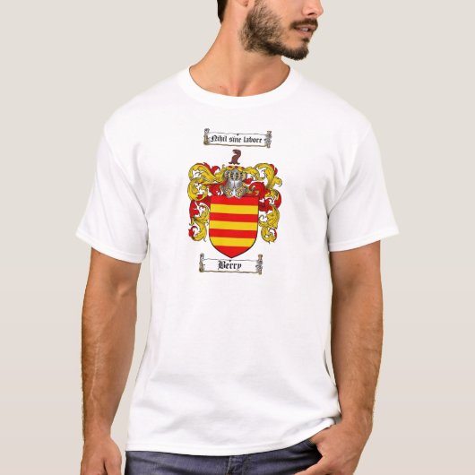 BERRY FAMILY CREST - BERRY COAT OF ARMS T-SHIRT (Voorkant)