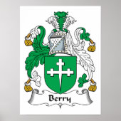 Berry Family Crest Poster (Voorkant)