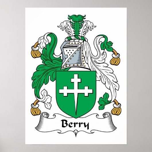 Berry Family Crest Poster (Voorkant)