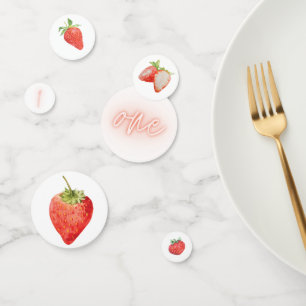 Berry First   1e verjaardag   Aardbei   Partij Confetti
