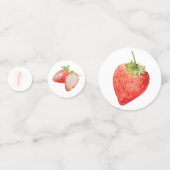 Berry First | 1e verjaardag | Aardbei | Partij Confetti (Achterkanten)