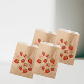 Berry First | 1e verjaardag | Aardbei | Patroon Bedankzakje