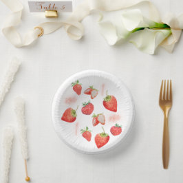 Berry First | 1e verjaardag | Aardbei | Patroon Papieren Kommen