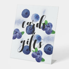 Berry First | 1e verjaardag | bosbes | Cadeaus Reclamebord Met Voetstuk