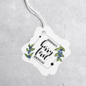 Berry First | 1e verjaardag | bosbes | Minimaal Bedankjes Labels