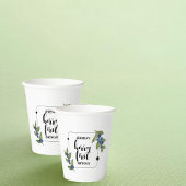 Berry First | 1e verjaardag | bosbes | Minimaal Papieren Bekers