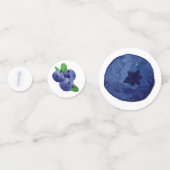 Berry First | 1e verjaardag | bosbes | Partij Confetti (Achterkanten)