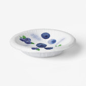 Berry First | 1e verjaardag | bosbes | Patroon Papieren Kommen (Gebogen)