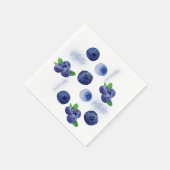 Berry First | 1e verjaardag | bosbes | Patroon Servet (Hoek)