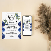 Berry First | 1e verjaardag | bosbes | Wit Kaart