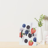 Berry First | 1e verjaardag | Gemengde bessen | Fa Reclamebord Met Voetstuk