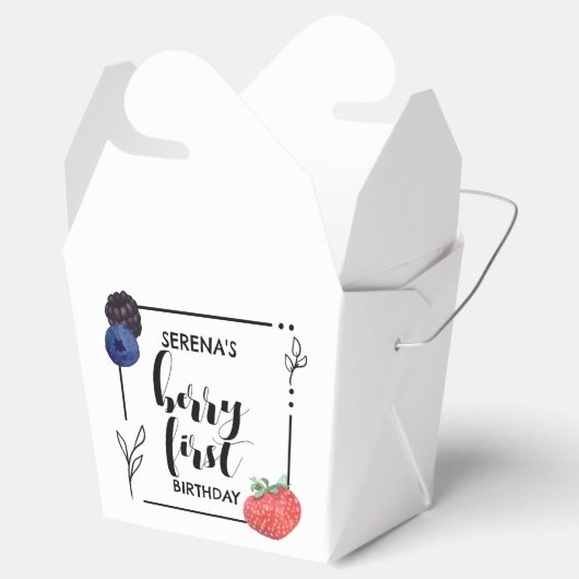 Berry First | 1e verjaardag | Gemengde bessen | Mi Bedankdoosjes (Geopend)