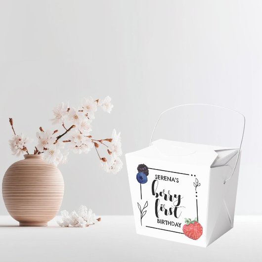 Berry First | 1e verjaardag | Gemengde bessen | Mi Bedankdoosjes