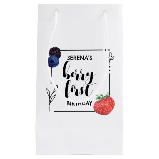 Berry First | 1e verjaardag | Gemengde bessen | Mi Klein Cadeauzakje (Voorkant)