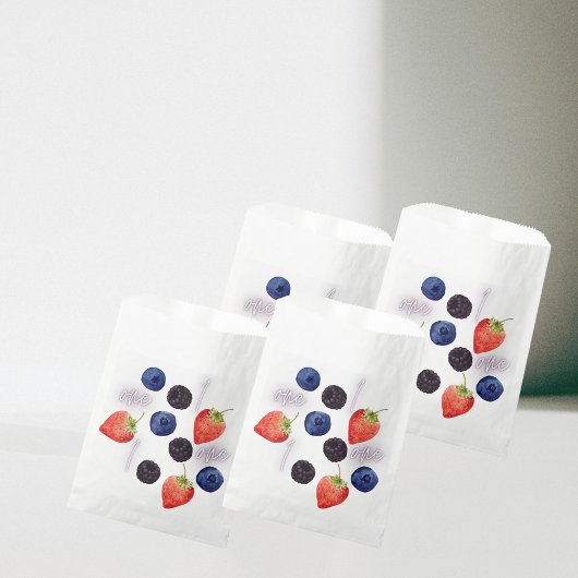 Berry First | 1e verjaardag | Gemengde bessen | Pa Bedankzakje