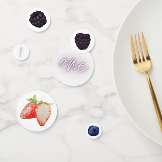 Berry First | 1e verjaardag | Gemengde bessen | Pa Confetti (Groep)