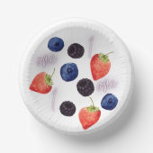 Berry First | 1e verjaardag | Gemengde bessen | Pa Papieren Kommen (Voorkant)