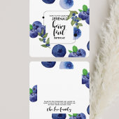 Berry First | 1e verjaardag | Moderne bosbes Bedankkaart