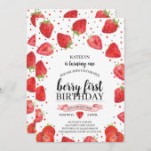 Berry First aardbery Kaart (Voorkant / Achterkant)