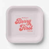 Berry First aardbery Papieren Bordje (Voorkant)