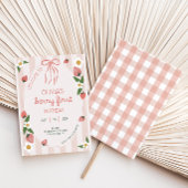  Berry First Birthday 1st Birthday Invitation Kaart