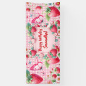 Berry first birthday Banner (Verticaal)