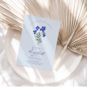 Berry First Birthday Blueberry-uitnodiging Kaart