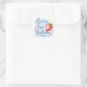Berry First Birthday for Girls Sticker (Tas)