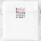 Berry First Birthday for Girls Sticker (Tas)