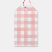 Berry First Birthday Girl 1st Birthday Strawberry Cadeaulabel (Achterkant)