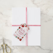 Berry First Birthday Girl 1st Birthday Strawberry Cadeaulabel (Met Touw)