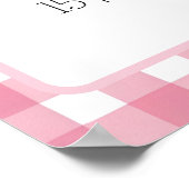 "Berry First Birthday Girl with Strawberry Theme Poster (Hoek)