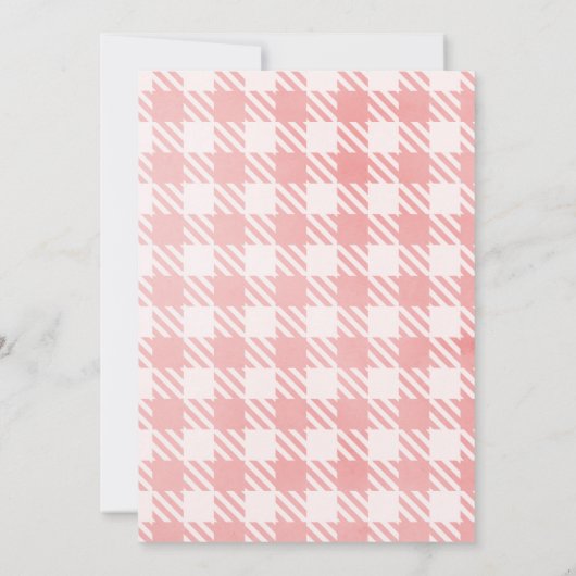 Berry First Birthday Invitation Kaart (Achterkant)