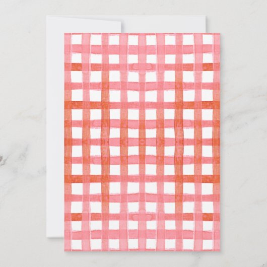 Berry First Birthday Invitation Kaart (Achterkant)