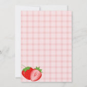 Berry First Birthday Invitation  Kaart (Achterkant)