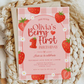 Berry First Birthday Invitation Sjabloon Berry 1st Kaart