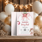 Berry First Birthday Invitation • Strawberry Girl 