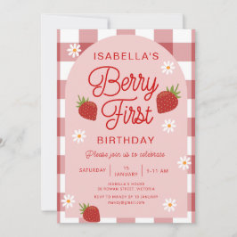 Berry First Birthday Kaart