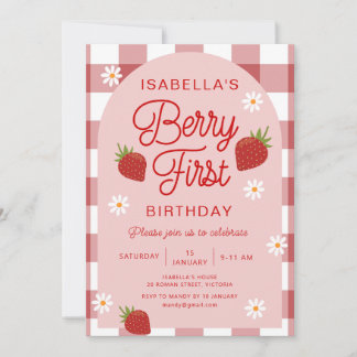Berry First Birthday Kaart