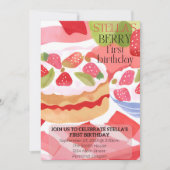 Berry First Birthday Kaart (Voorkant)